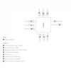 DICOTA D32057 USB Type-C centrmezgls 10000 Mbit/s sudraba krāsā