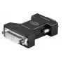 Kabeļu savienotāju adapteris Microconnect MONBG HD15 uz DVI-I 24+5 kontaktu melns