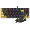 Tracer HORNET 87 tastatūra ar peli Gaming USB QWERTY angļu melna, dzeltena