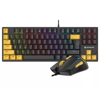 Tracer HORNET 87 tastatūra ar peli Gaming USB QWERTY angļu melna, dzeltena