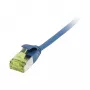 komutācijas kabelis RJ45, CAT6A 500Mhz, 0,15m, Zils, U/FTP, plānsline Round d=3,8mm, TPE/LSZH(Superflex), AWG32, with Cat.7 instaliacinis kabelis, Synergy 21 (S217330V3)