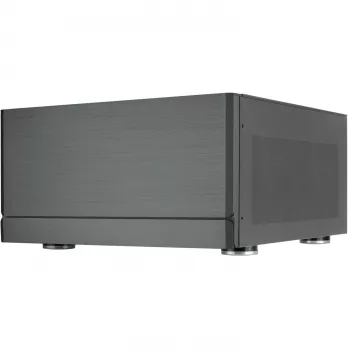 SilverStone Crown 04 datora korpuss SST-CW04TB — HTPC formas faktors, SSI-EEB atbalsts, tumši pelēks