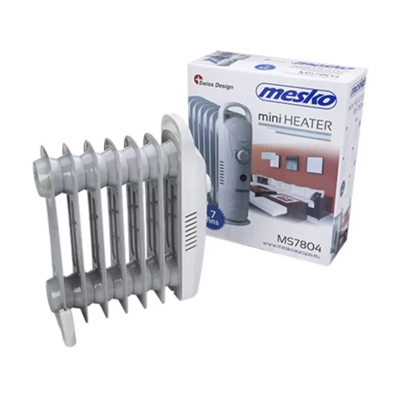 Mesko MS7804 elektriskais eļļas sildītājs, balts, 700 W