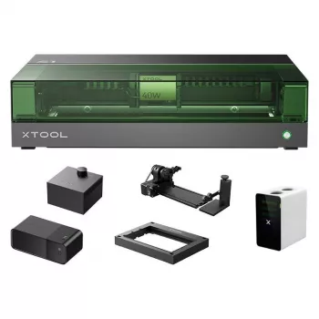 Lāzera gravieris 2-in-1 xTool S1 40W - Viss-vienā komplekts (Melns)