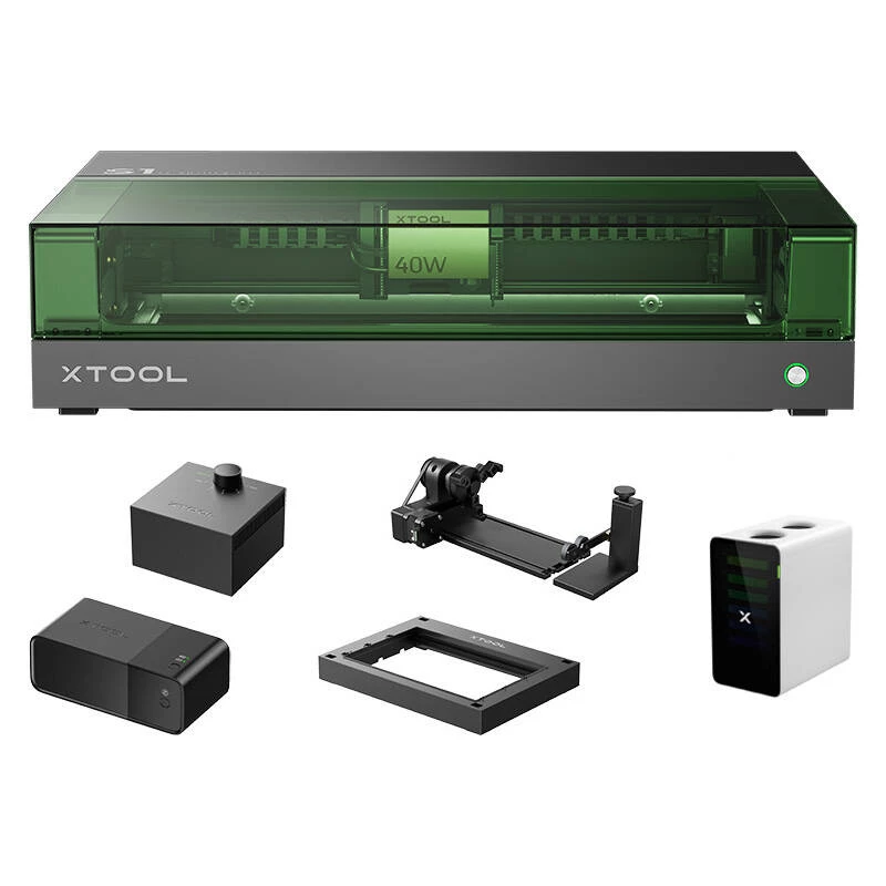 Lāzera gravieris 2-in-1 xTool S1 40W - Viss-vienā komplekts (Melns)