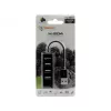Sbox H-204 USB 4 portu HUB melns