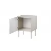 Nightstand Cama Meble ISLA 44.5x40x59 cm kašmira matēts, MDF un skaidu plātne, 2 gab. komplekts
