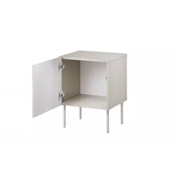 Nightstand Cama Meble ISLA 44.5x40x59 cm kašmira matēts, MDF un skaidu plātne, 2 gab. komplekts
