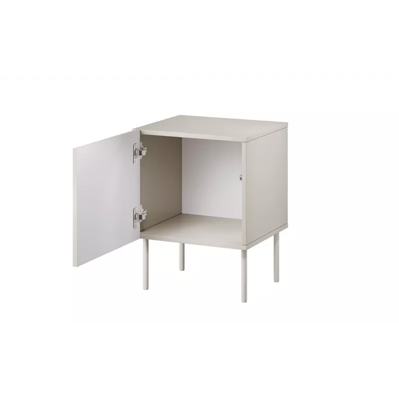 Nightstand Cama Meble ISLA 44.5x40x59 cm kašmira matēts, MDF un skaidu plātne, 2 gab. komplekts