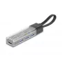 DELOCK USB 3.2 Gen 1 (3.1 Gen 1) 4-portu centrs ar Type-A + Type-C resursdatora pieslēgumu (5000 Mbit/s) melns/caurspīdīgs