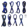 CableMod Dual Set 12V 2x6-pin priekš Corsair RMi/RMx – pielāgota apvalka kabeļu komplekts, zils