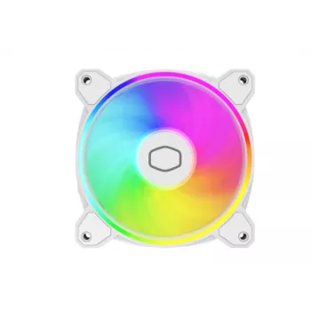 Cooler Master MasterFan MF120 Halo2 White Edition 120mm ARGB korpusa ventilators
