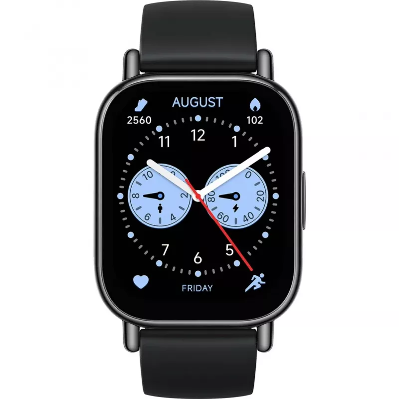 Smartwatch Xiaomi Redmi Watch 5 Lite — 1,96 collu AMOLED, GPS, 470 mAh, 48 mm, TPU siksniņa, melna