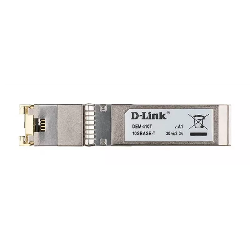 D-Link SFP+ 10GBASE-T vara raiduztvērējs, varš, 10000 Mbit/s, SFP+, T, 30 m, 10 Gigabit Ethernet