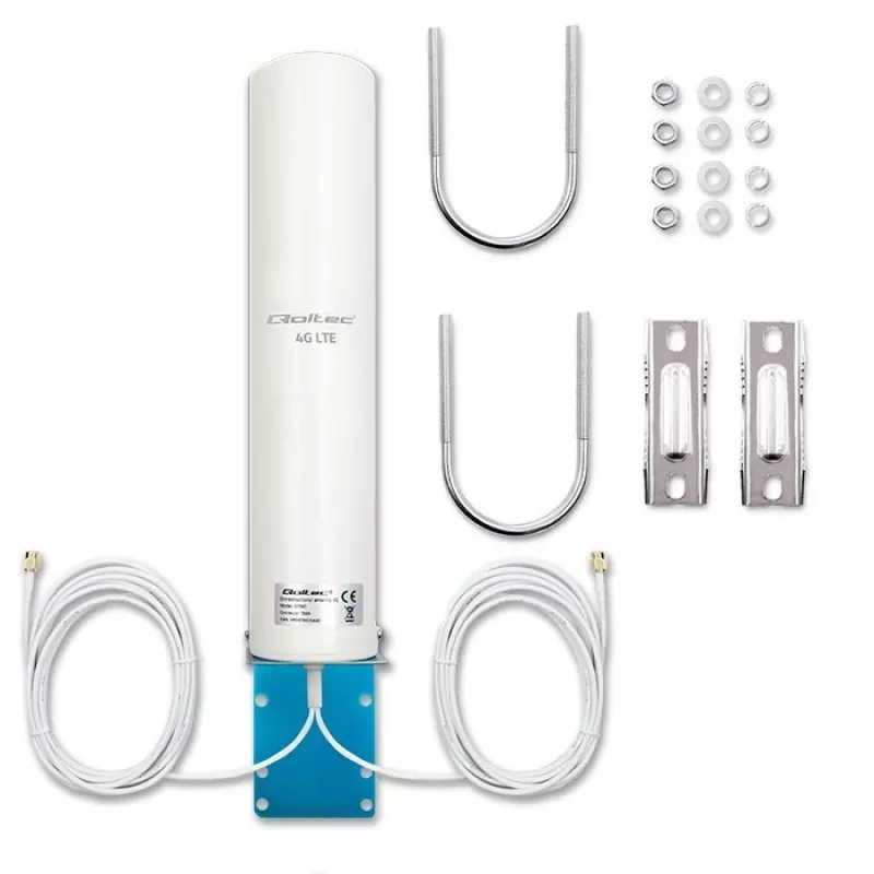 Vienvirziena 4G LTE dubultā antena QOLTEC 57045 12 dBi