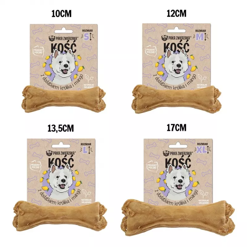 PAKA ZWIERZAKA Kauls ar trusi un mango M 12 cm - suņu kārums - 55g