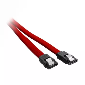 CableMod ModMesh - SATA kabelis - Serial ATA 150/300/600 - SATA (W) uz SATA (W) - 60cm - Sarkans (CM-CAB-SATA-N60KR-R)