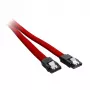 CableMod ModMesh - SATA kabelis - Serial ATA 150/300/600 - SATA (W) uz SATA (W) - 60cm - Sarkans (CM-CAB-SATA-N60KR-R)