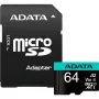 Flash Memory ADATA 64GB MicroSDXC UHS-I Premier Pro