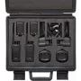 Rokas digitālais radio Stabo Koffer FT-Digi-82 ar 2× Li-ion 1650 mAh akumulatoriem un 2× galda lādētājiem