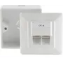 Outlet Box RJ-45 balta ShiverPeaks BS74251-SET