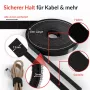 Kabeļu āķa-cilpas rullis Label the kabelis LTC 1410-10 — 10 m, melns