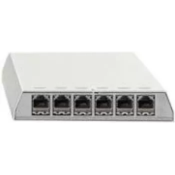 Plāksteru panelis Rutenbeck PP-ClassEA iso-6 Ap rw 6x RJ-45 tīri balts