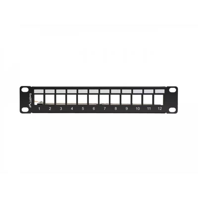 Komutācijas panelis LANBERG PPKS-9212-B 12-portu 1U 10 collu FTP