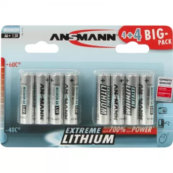 Vienreizēja baterija Ansmann 4+4 Lithium AA