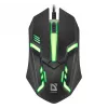 Vadu optiskā pele DEFENDER CYBER MB-560L — piemērota abām rokām, 1200 DPI, USB Type-A, 2 pogas, melna