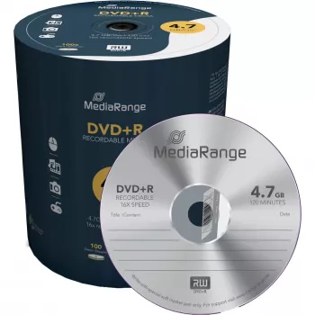 MEDIARANGE 100 x DVD+R - 4.7 GB (120 min.) 16x