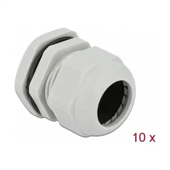 Kabeļu blīvslēgs DeLOCK 60227 pelēks plastmasa 10 gab.