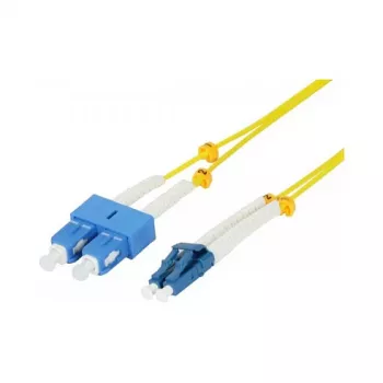 Synergy 21 LWL-2-Faser-Patchk. 0.5mtr.LC-SC 9/125um OS2 AD 2mm flexible Knickschutztülle - Single- bzw. Monomode-Faser - 0,5 m