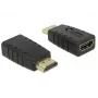 Adapter HDMI (spraudnis) > HDMI (ligzda), EDID emulators (melns)