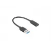 USB kabelis Lanberg AD-UC-UA-03 USB 3.2 Gen 1 0,15 m