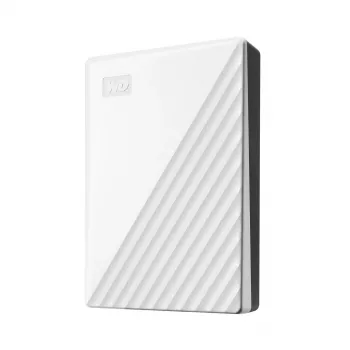 Western Digital WD My Passport 5TB Balts USB3.0 / 2,5 inch, 19,15 mm / 256 bitu šifrēšana / WD Backup / Balts (WDBPKJ0050BWT-WESN)
