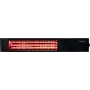 Infrasarkanā sildītāja SUNRED RDS-15W-B Fortuna Wall 1500 W, melns, IP55, piestiprināms pie sienas