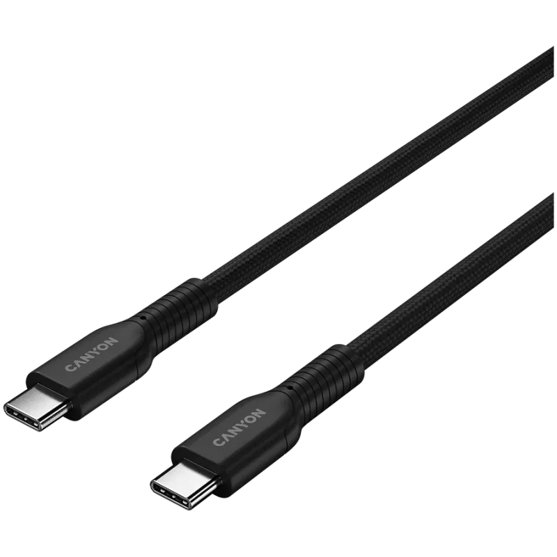 CANYON kabelis OnWire 60CL C-C 60W COLOR Pīts 1m Melns