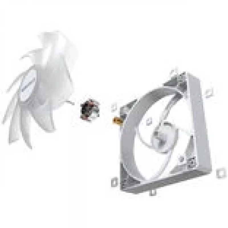 Dzesēšanas ventilators Montech GF120 PWM ARGB 120 mm balts, PWM vadība, ARGB apgaismojums