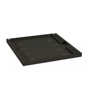 19 collu plaukts Triton RAB-UP-550-A4 1U 550mm 80kg plastmasas melns
