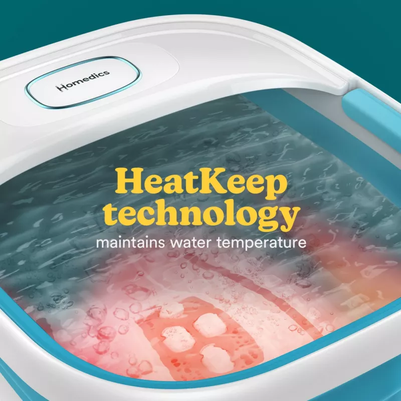 Kāju spa HoMedics FB-70BL-EB — salokāma kompakta kāju vanna lietošanai mājās
