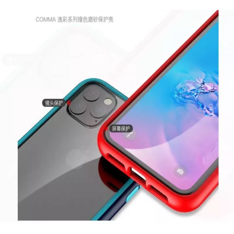 Aizsargājošs triecienizturīgs maciņš COMMA iPhone 11 Pro Max — melns