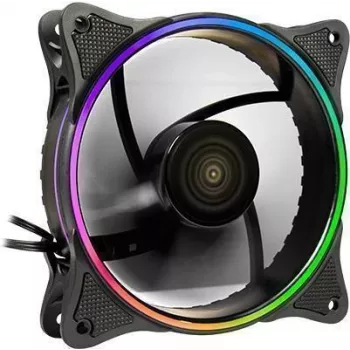 Ventilators Inter-Tech 88885552 Datora dzesēšanas sistēma 12 cm Melna