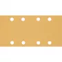 Slīploksnes Bosch 93x186 mm K80, 50 gab., 8 caurumi, kokam un krāsai (Expert)