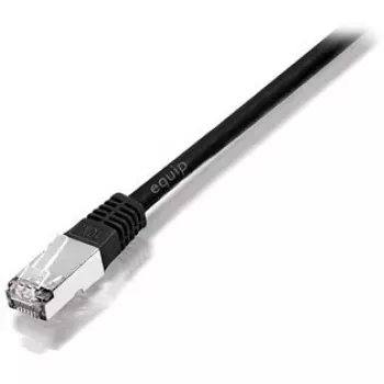 Equip Cat.5e SF/UTP Crossover Patch kabelis, 1 m, Cat5e, SF/UTP (S-FTP), RJ-45, RJ-45, Melns