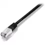 Equip Cat.5e SF/UTP Crossover Patch kabelis, 1 m, Cat5e, SF/UTP (S-FTP), RJ-45, RJ-45, Melns