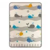 Play Foam Mat milly mally modelis 4688 — sarullēts putu paklājiņš ar lācīša un vaļa apdruku