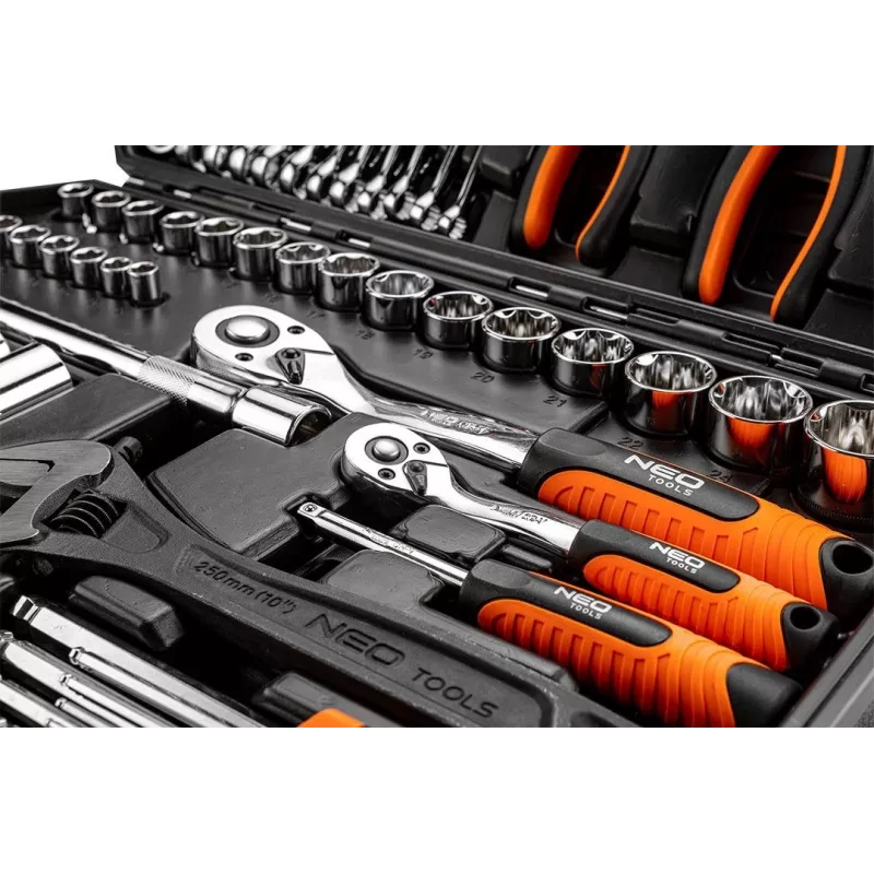 Instrumentu komplekts NEO tools 08-945 1/4 1/2 collas daudzpusīgs izturīgs