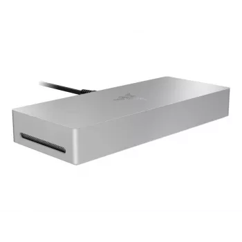 Razer Thunderbolt 5 dokstacija Mercury balta — 4 USB porti, 1 HDMI