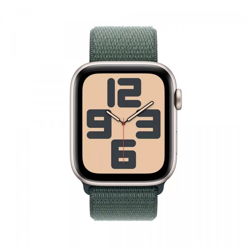 Watch SE GPS 44 mm Starlight Alumīnija korpuss ar Lake Green Sport Loop siksniņu